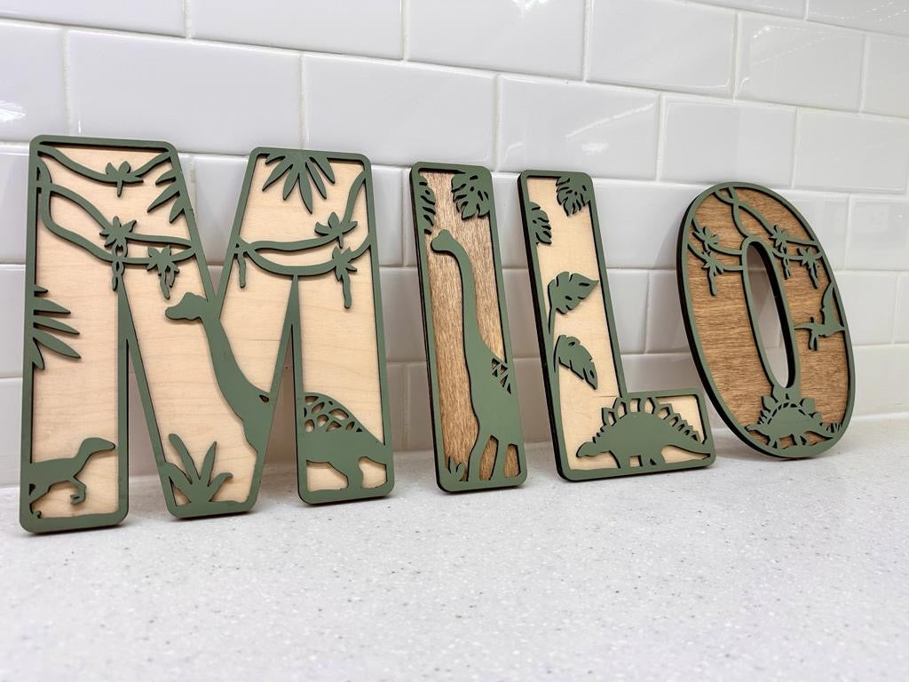 Letras de Dinosaurio
