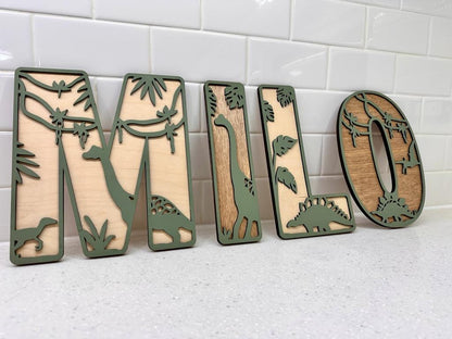 Letras de Dinosaurio