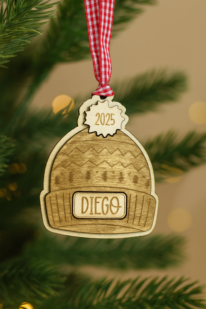 Beannie Ornament Gorrito de Invierno Personalizado