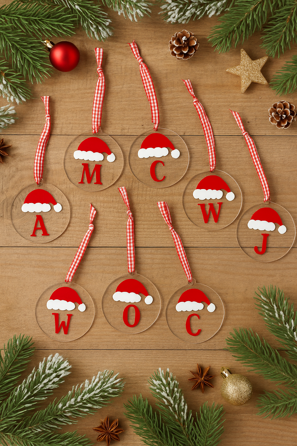 Ornamento Personalizado Letra en Acrílico