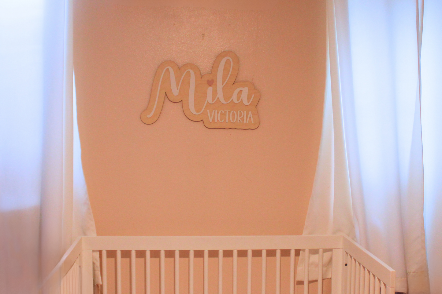 Nursery baby name sign wooden toddler name room sign baby shower gift new born gift coquette decor kids room personalized decor wood name
