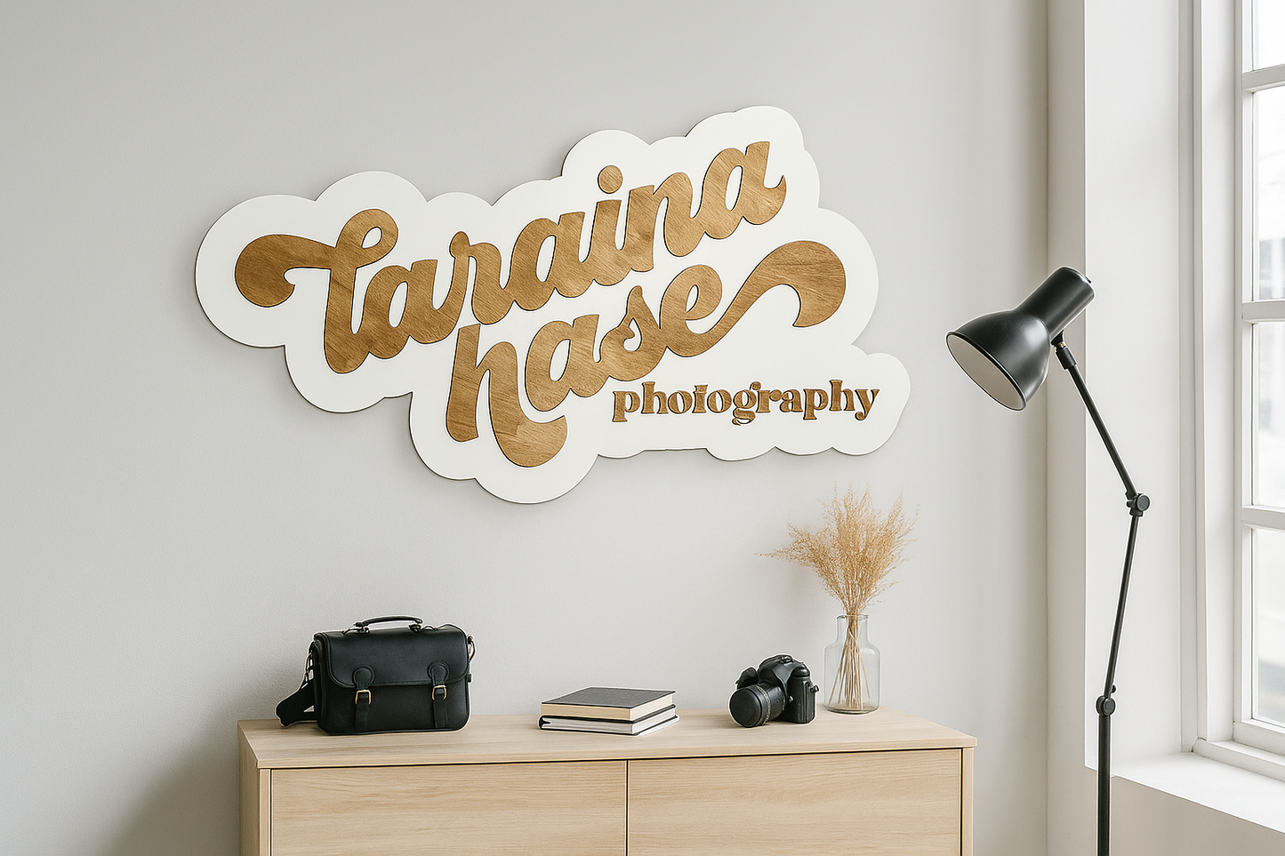 Logo para Negocio en Madera