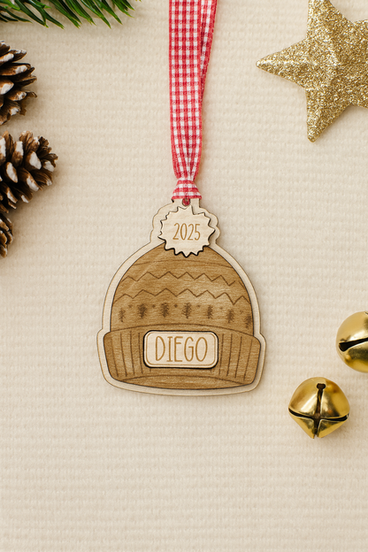 Beannie Ornament Gorrito de Invierno Personalizado