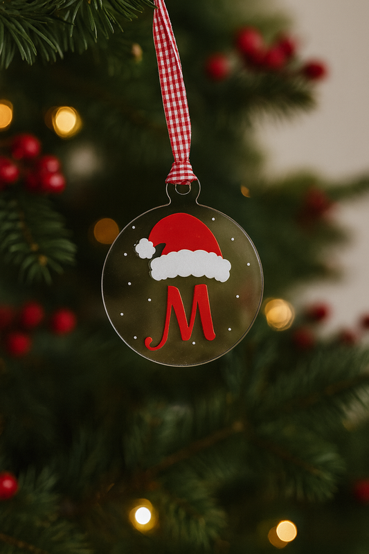 Ornamento Personalizado Letra en Acrílico