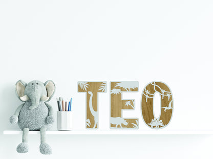 Letras de Dinosaurio