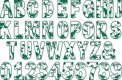 Letras de Dinosaurio